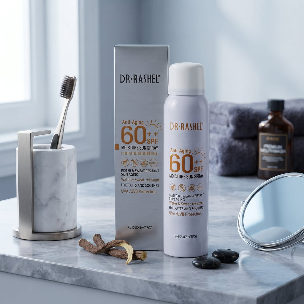 Dr. Rashel Sun Spray SPF 60++ 150ml – Lightweight Sunscreen Spray for Face & Body