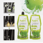 Apple Ammonia-Free Black Hair Color Cream – 100% Grey Coverage Hair Dye (2x500ml)