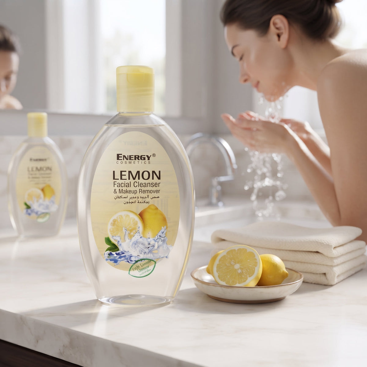 Lemon facial cleanser