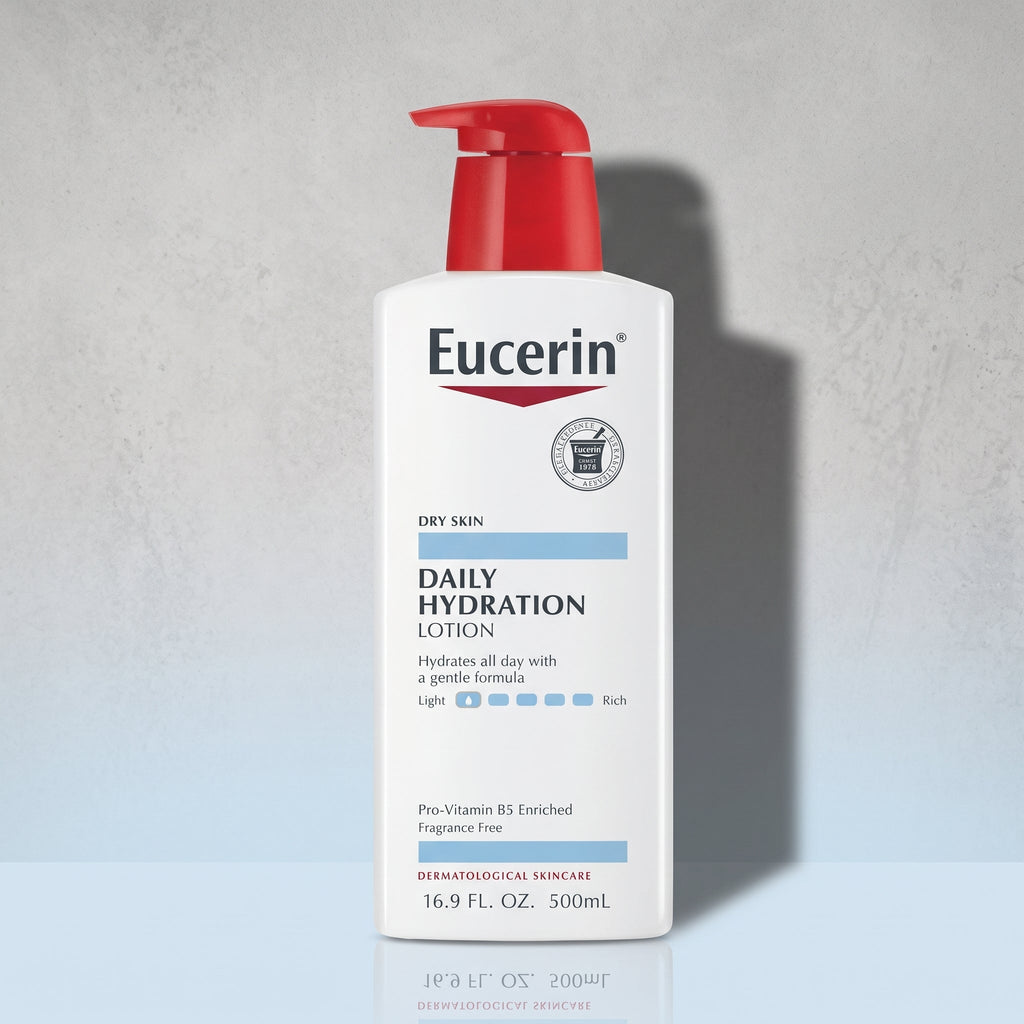Eucerin Daily Hydration Body Lotion 500ml – 24-Hour Moisture for Dry Skin