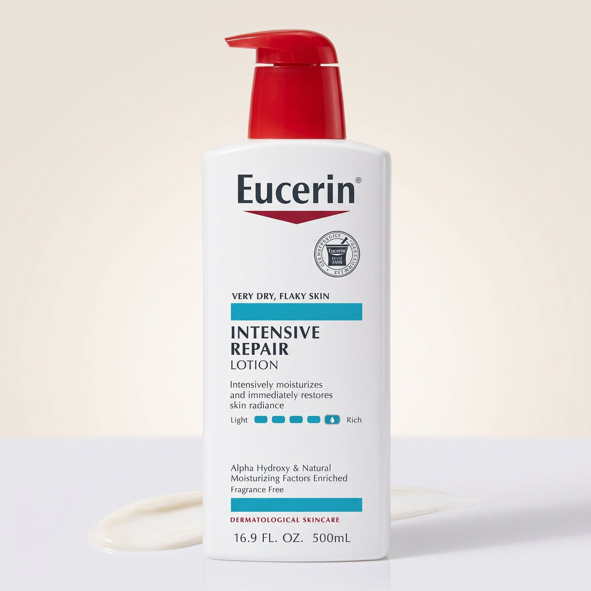 Eucerin Intensive Repair Lotion 500ml – Fragrance-Free for Very Dry Skin