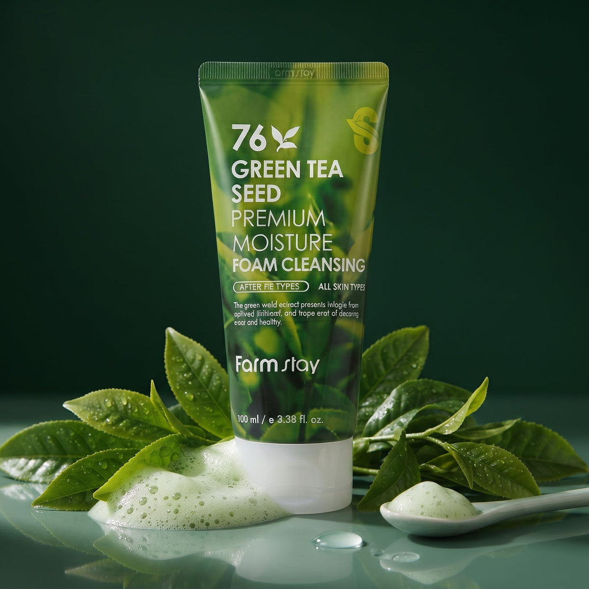 76 Green Tea Seed Premium Moisture Foam Cleansing