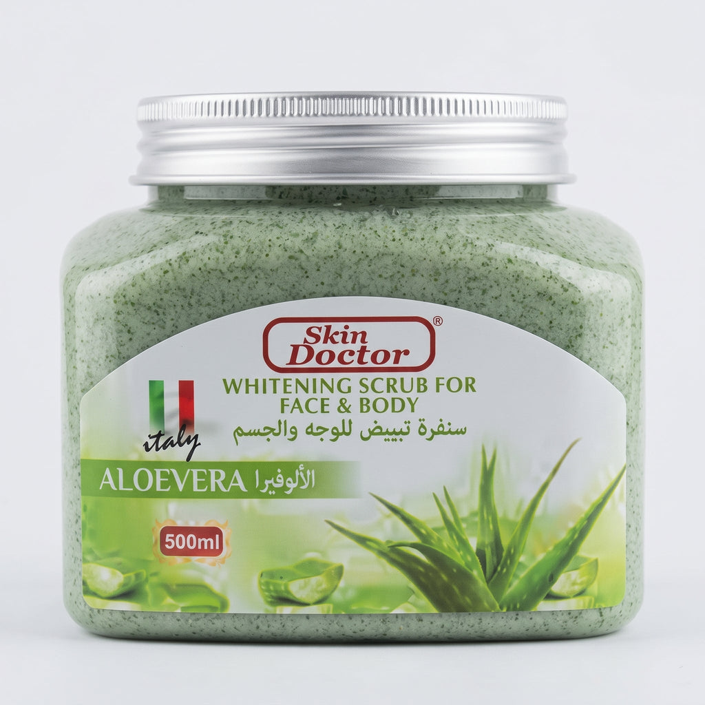 Skin Doctor Whitening Scrub For Face & Body Aloe Vera 500 g – image 4