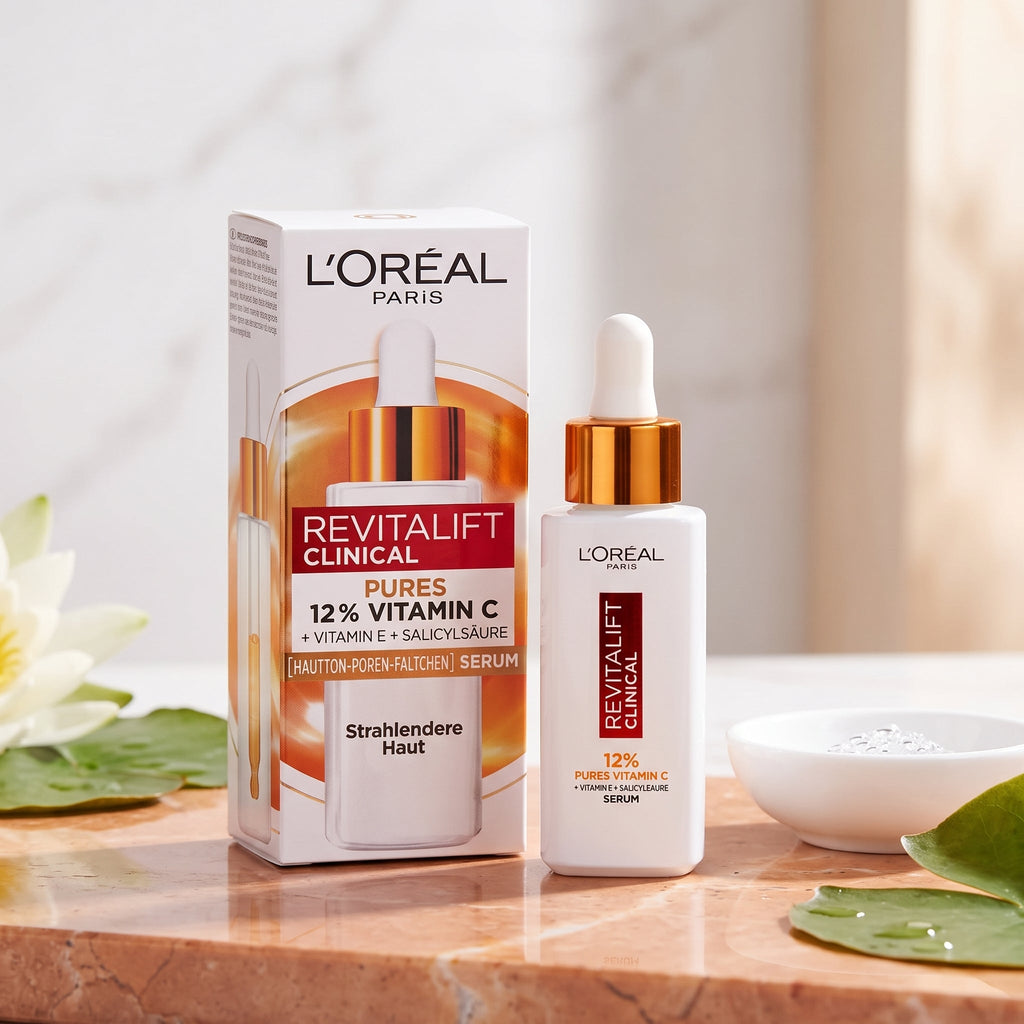 L'Oréal Paris Revitalift Clinical 12% Pure Vitamin C Serum 30ml – Brightening Serum for Dark Spots