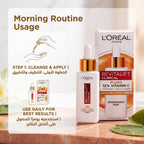 L'Oréal Paris Revitalift Clinical 12% Pure Vitamin C Serum 30ml – Brightening Serum for Dark Spots
