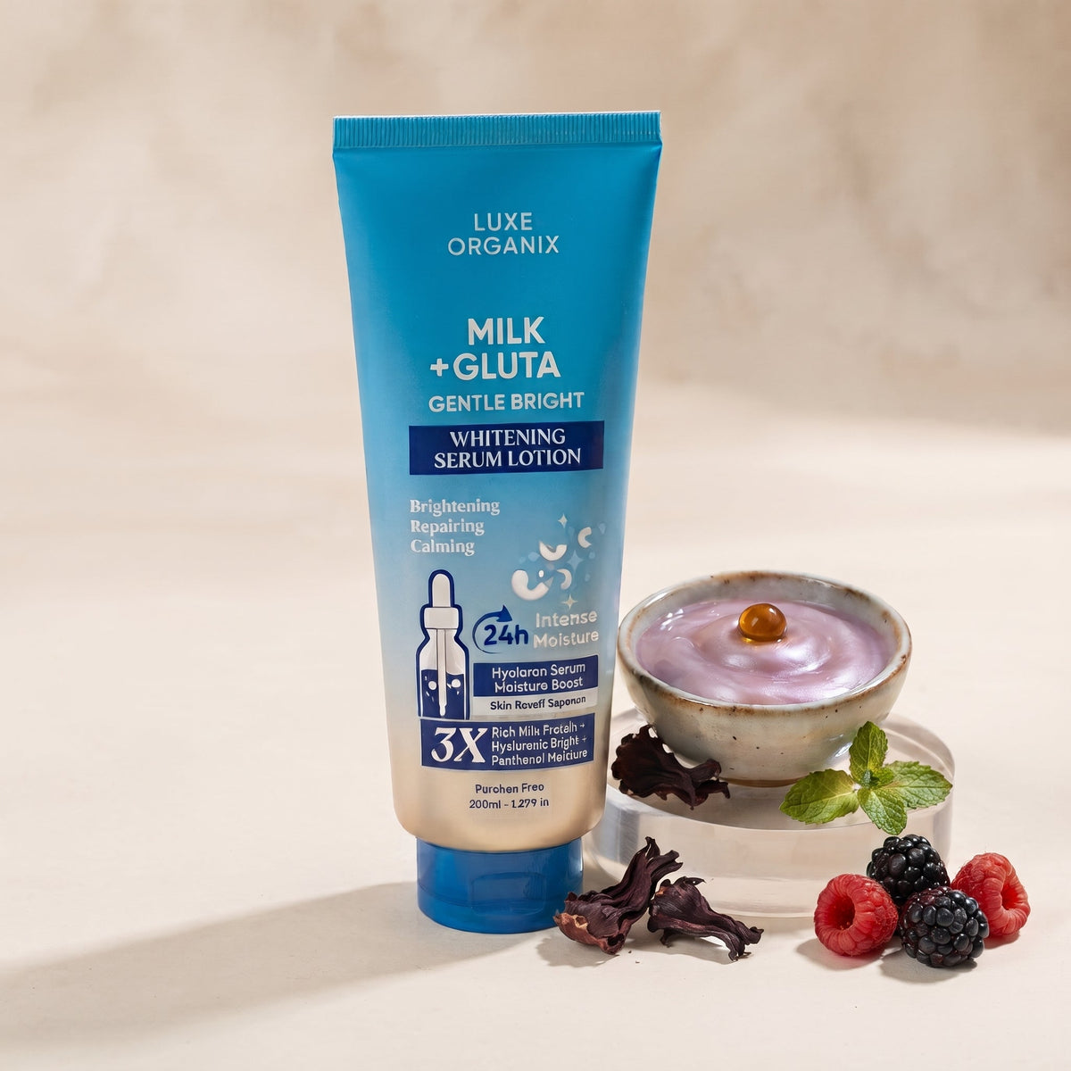 Luxe Organix Milk + Gluta Serum Lotion