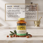 Mason Natural Vitamin E 400 IU Softgels, 100 Count – image 2