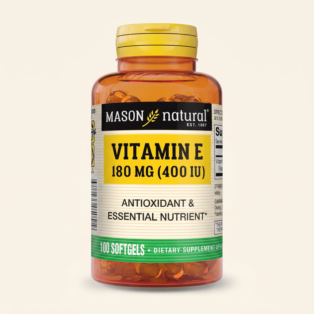 Mason Natural Vitamin E 400 IU Softgels, 100 Count