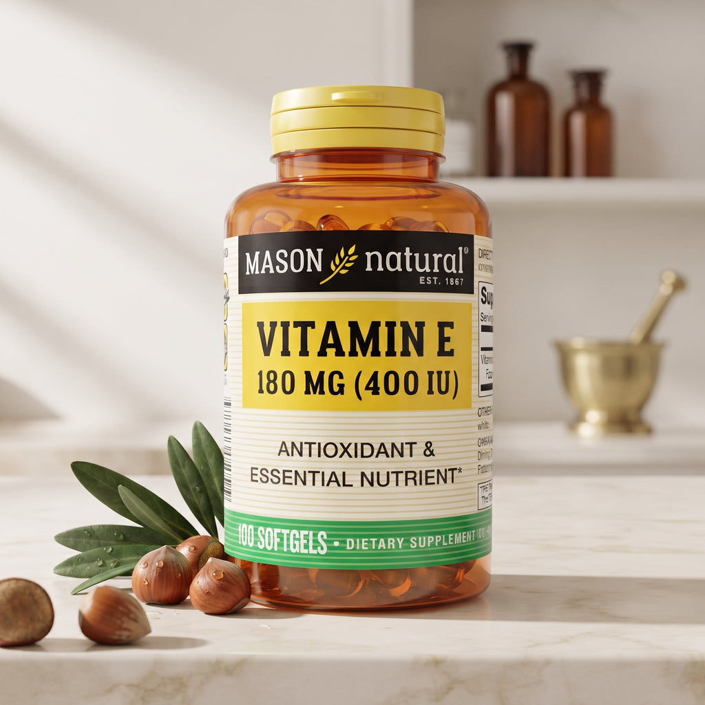 Mason Natural Vitamin E 400 IU Softgels, 100 Count – image 4