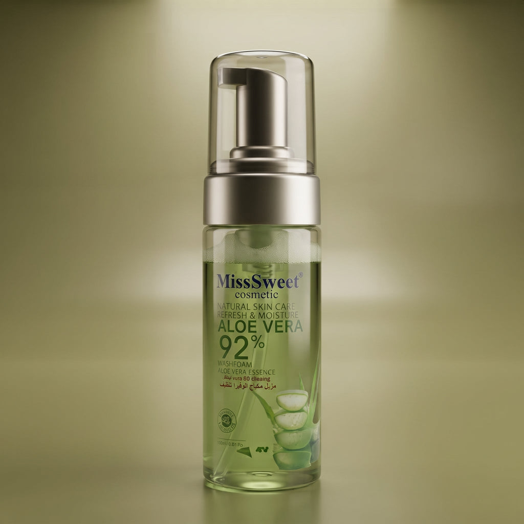 Miss Sweet Cosmetics Aloe Vera 92% Wash Foam 150ml – image 3