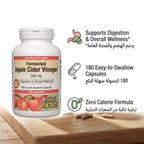 Natural Factors Fermented Apple Cider Vinegar 500mg, 180 Ct – image 3
