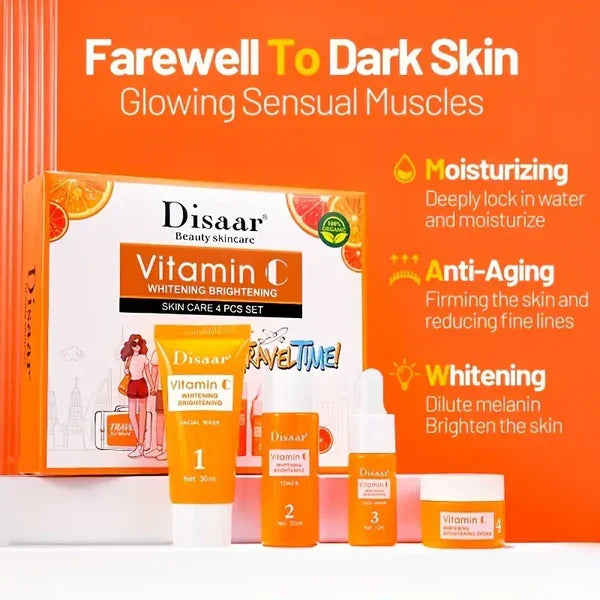 Vitamin C Skincare Set 4-Piece (Wash, Toner, Cream, Serum) – image 6