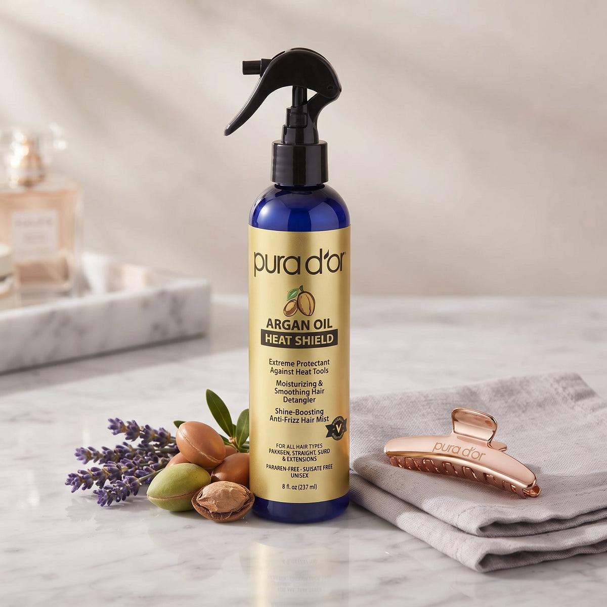 PURA D'OR Argan Oil Heat Shield Protectant Spray – image 3