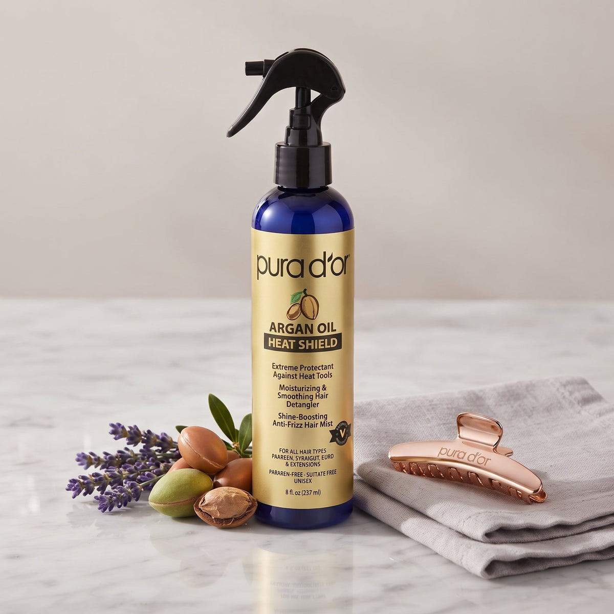 PURA D'OR Argan Oil Heat Shield Protectant Spray – image 2