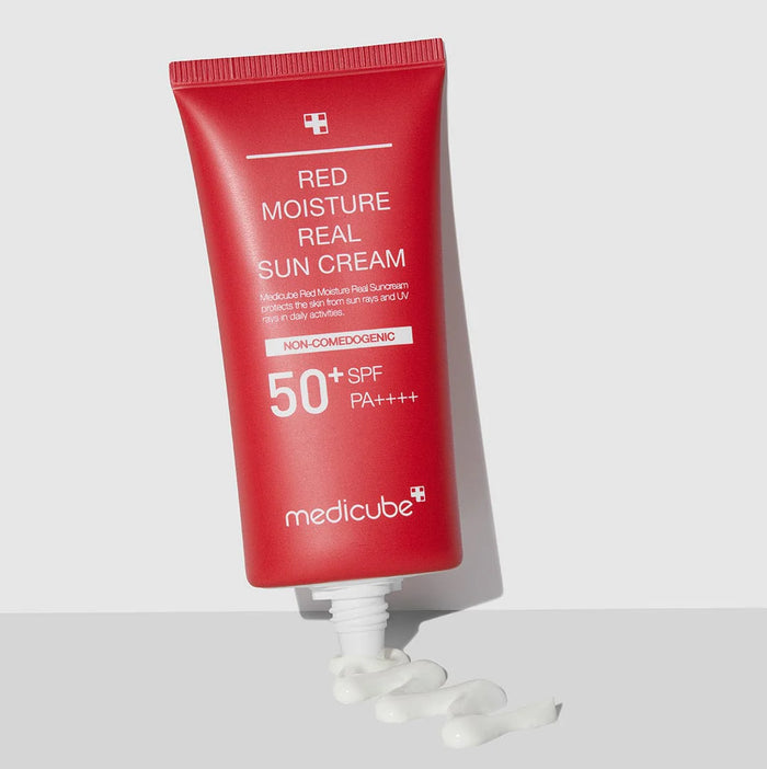 Medicube Red Moisture Real Sun Cream for acne-prone skin