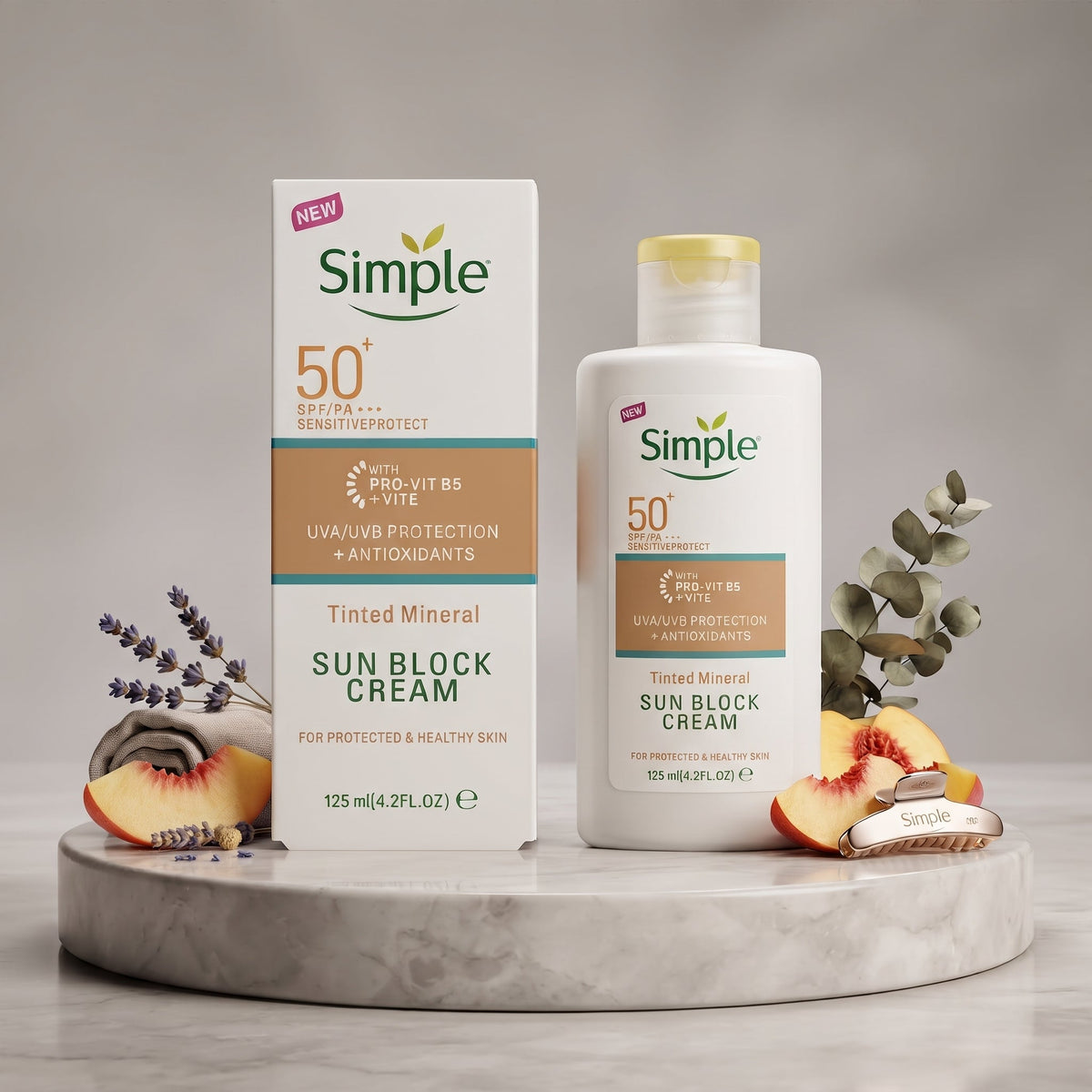 Simple Sun Block Cream SPF 50+ – image 3