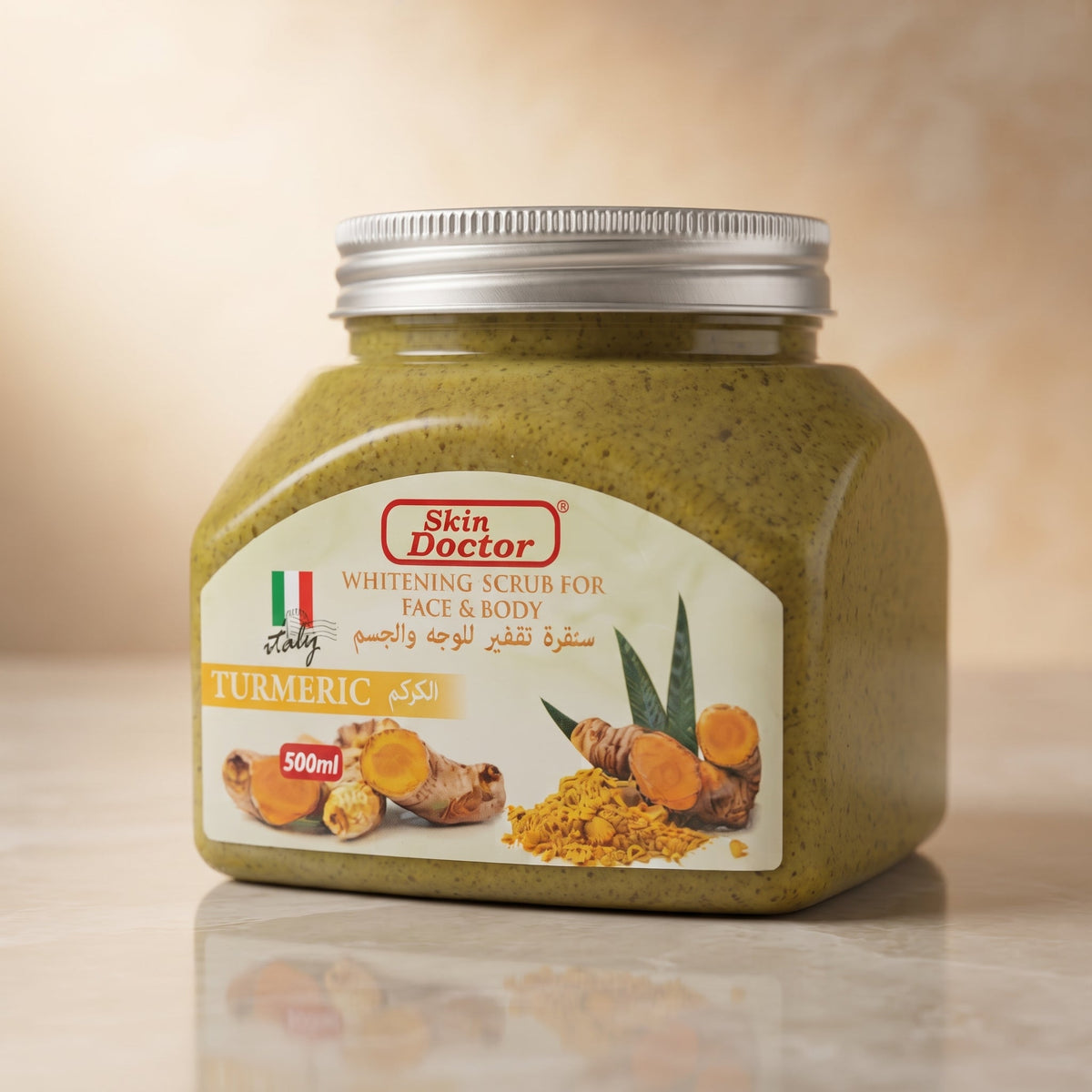 Skin Doctor Whitening Scrub For Face & Body Turmeric 500ml – image 6