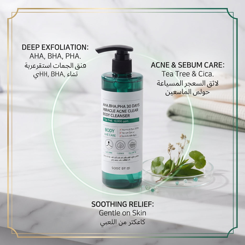 SOME BY MI AHA BHA PHA 30 Days Miracle Acne Clear Body Cleanser 400g – image 7